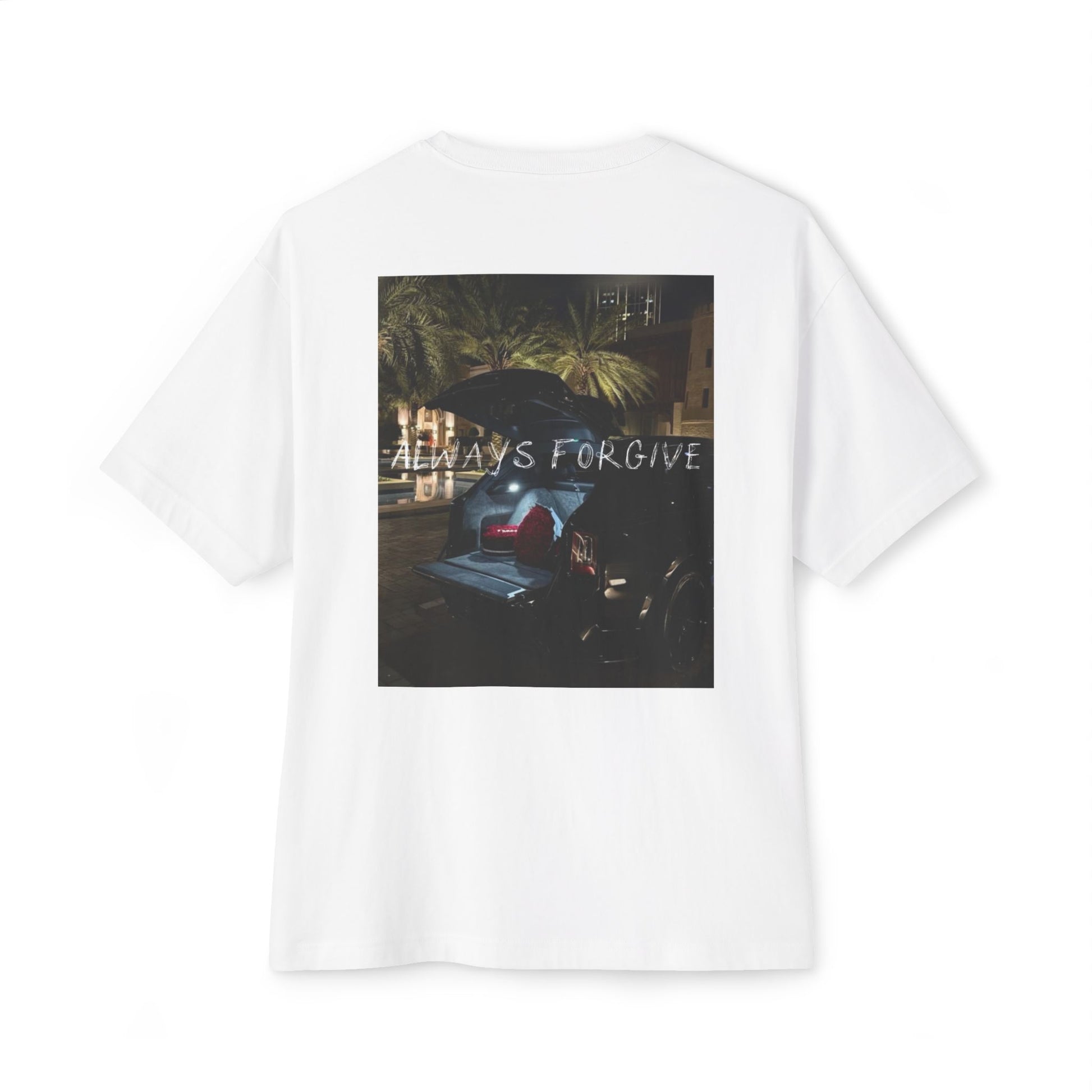 Chill Vibes Unisex Oversized Tee, Always Forgive Graphic Tee, Relaxed Fit T-Shirt, Casual Everyday Wear, Gift for Friends